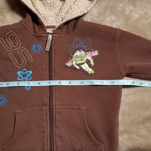 Disney Pixar TOY STORY BUZZ LIGHTYEAR boy's hooded jacket size 4 - Picture 8 of 8